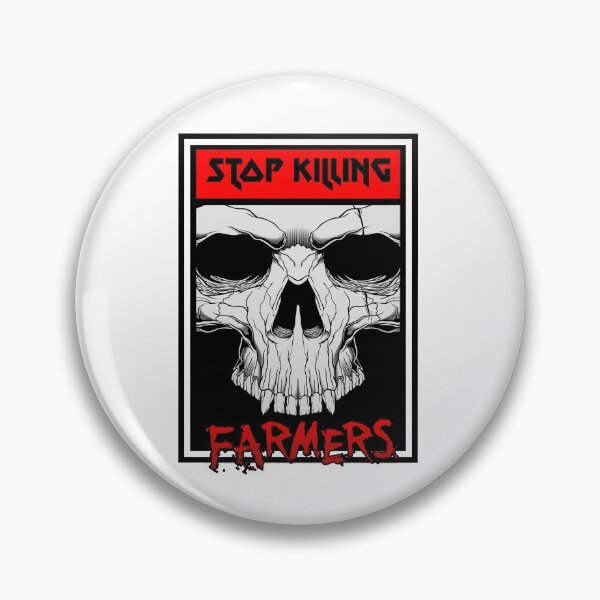 Item preview, Stop Killing Farmers - White Skull designed and sold by arendbotha.