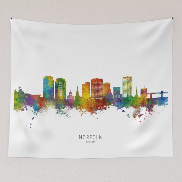 Item preview, Norfolk Virginia Skyline designed and sold by ArtPrints.