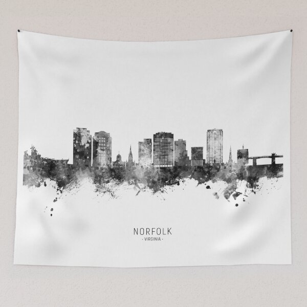 Item preview, Norfolk Virginia Skyline designed and sold by ArtPrints.