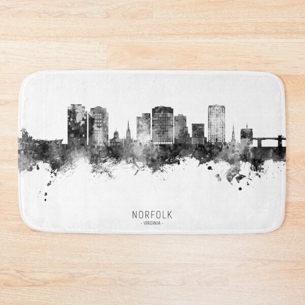 Artikelvorschau, Norfolk Virginia Skyline entworfen und verkauft von ArtPrints.