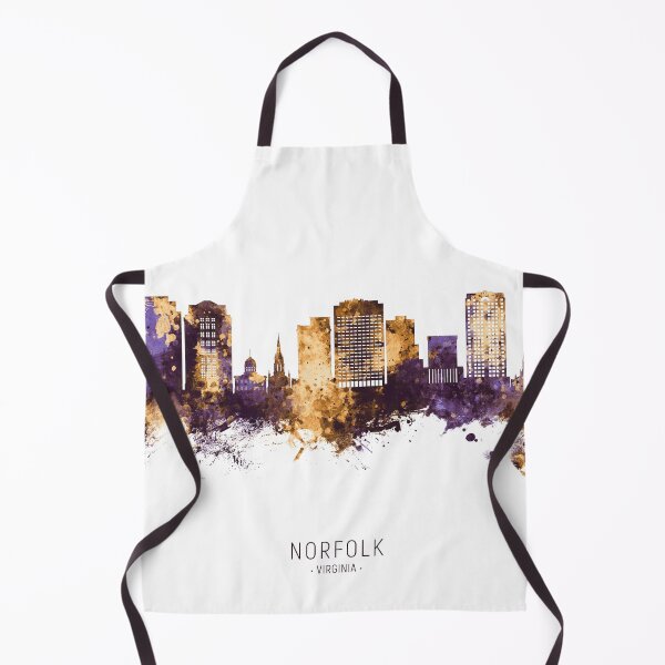 Aperçu de l'œuvre Norfolk Virginia Skyline créée et vendue par ArtPrints.