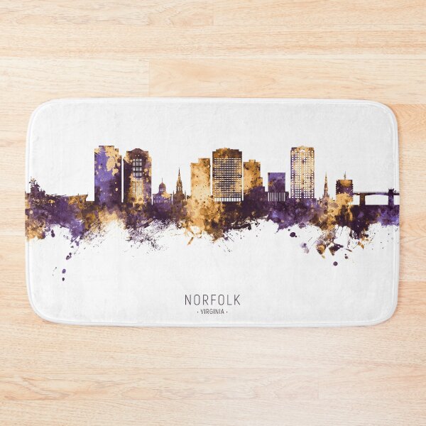 Artikelvorschau, Norfolk Virginia Skyline entworfen und verkauft von ArtPrints.