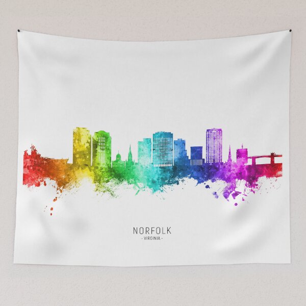Item preview, Norfolk Virginia Skyline designed and sold by ArtPrints.