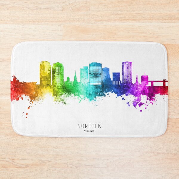 Artikelvorschau, Norfolk Virginia Skyline entworfen und verkauft von ArtPrints.