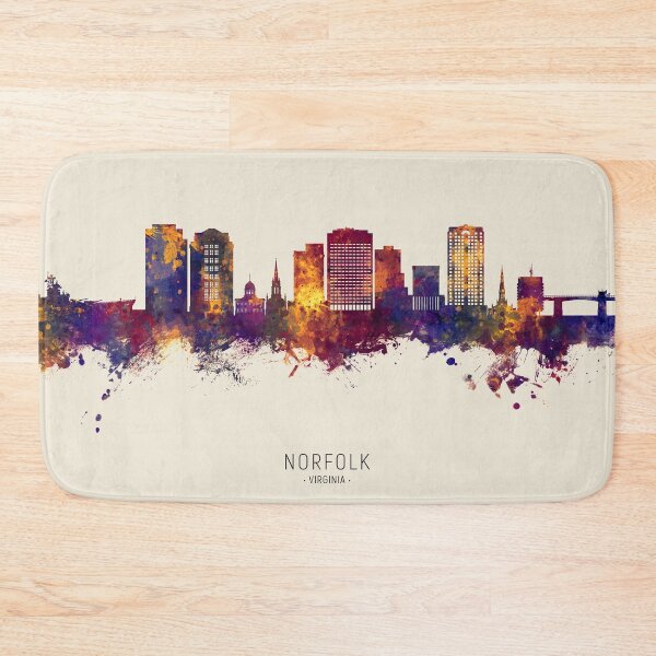 Artikelvorschau, Norfolk Virginia Skyline entworfen und verkauft von ArtPrints.