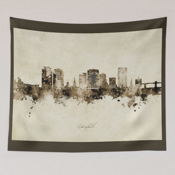 Item preview, Norfolk Virginia Skyline designed and sold by ArtPrints.