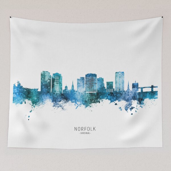 Item preview, Norfolk Virginia Skyline designed and sold by ArtPrints.