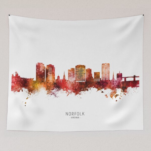 Item preview, Norfolk Virginia Skyline designed and sold by ArtPrints.