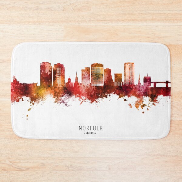 Artikelvorschau, Norfolk Virginia Skyline entworfen und verkauft von ArtPrints.