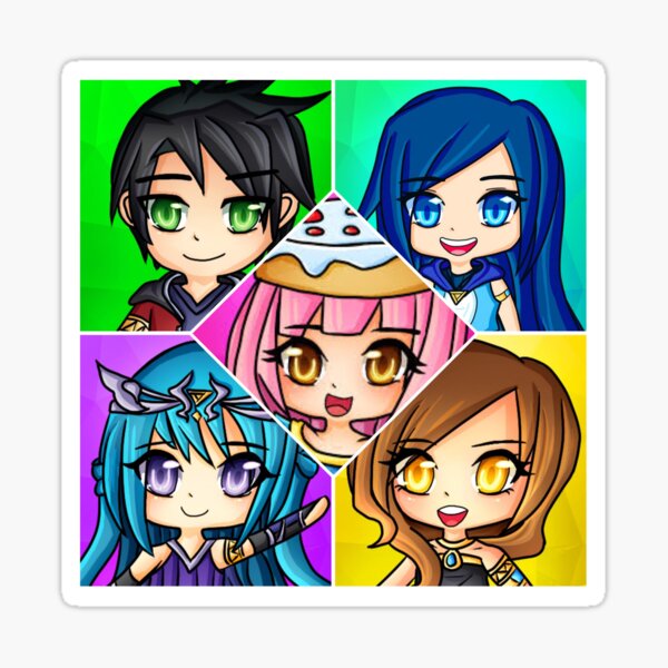 Itsfunneh Stickers Redbubble - kayla roblox youtube royale high