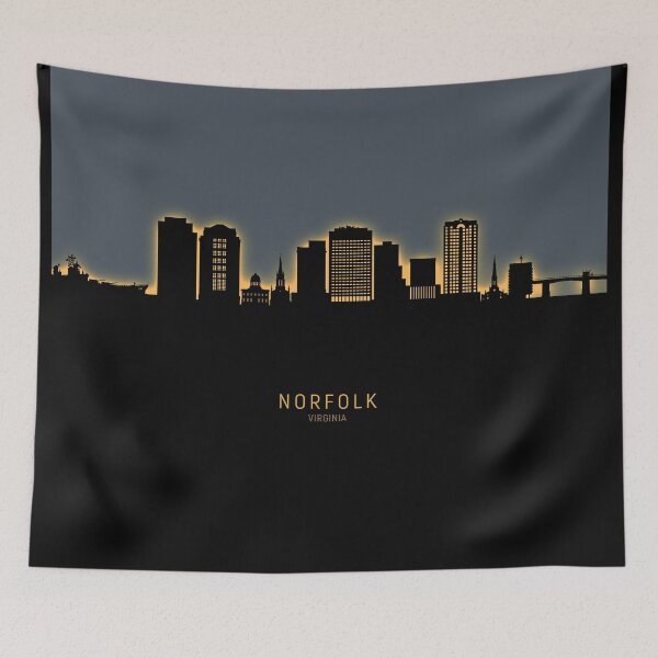 Item preview, Norfolk Virginia Skyline designed and sold by ArtPrints.