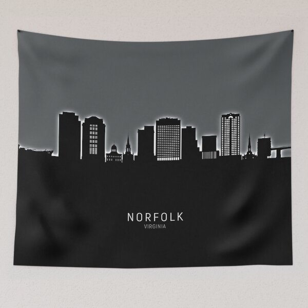 Item preview, Norfolk Virginia Skyline designed and sold by ArtPrints.