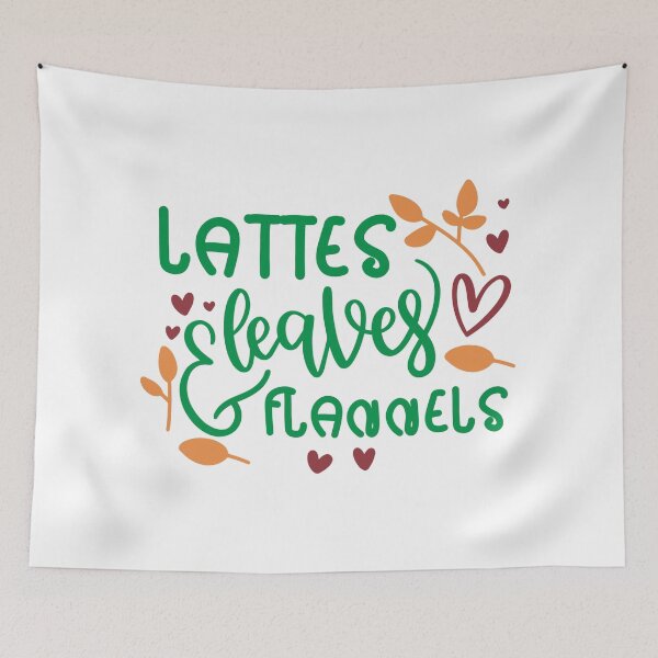 Item preview, Lattes, Leaves & Flannels designed and sold by GoodVibeDesign.