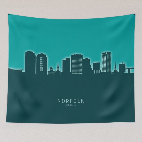 Item preview, Norfolk Virginia Skyline designed and sold by ArtPrints.