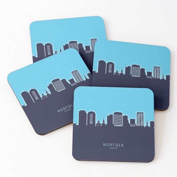 Artikelvorschau, Norfolk Virginia Skyline entworfen und verkauft von ArtPrints.