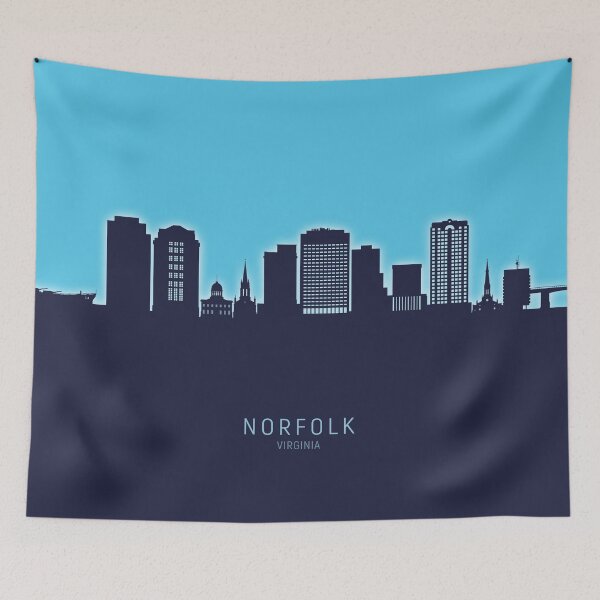 Item preview, Norfolk Virginia Skyline designed and sold by ArtPrints.