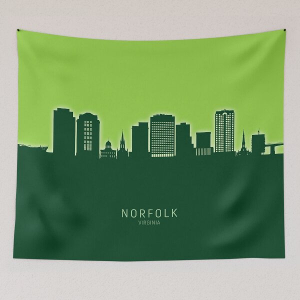 Item preview, Norfolk Virginia Skyline designed and sold by ArtPrints.