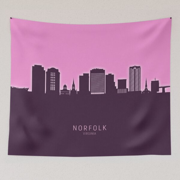 Item preview, Norfolk Virginia Skyline designed and sold by ArtPrints.