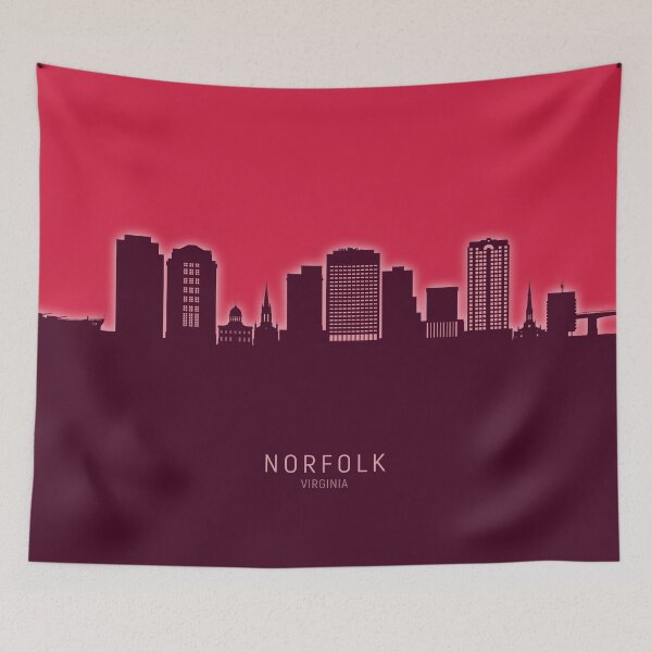 Item preview, Norfolk Virginia Skyline designed and sold by ArtPrints.