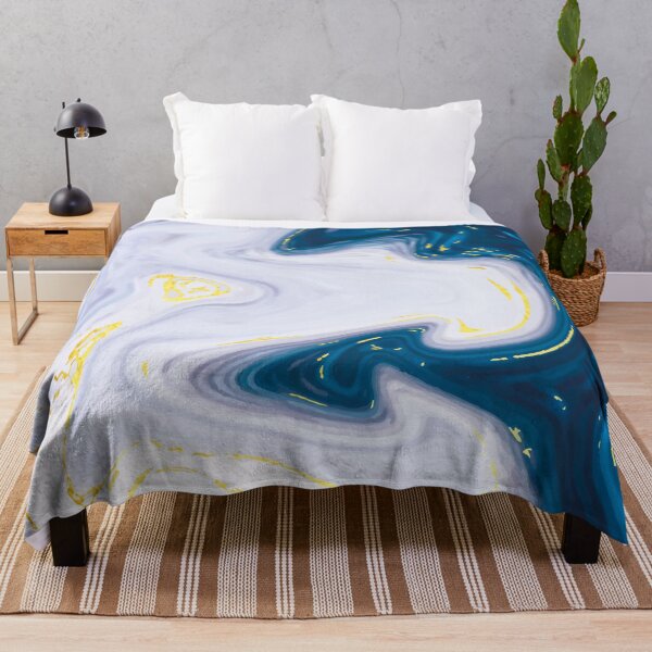Artikelvorschau, Blauer Himmel Blauer Marmor Weißer Marmordruck entworfen und verkauft von tee4shirt.