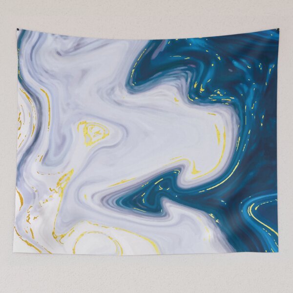 Artikelvorschau, Blauer Himmel Blauer Marmor Weißer Marmordruck entworfen und verkauft von tee4shirt.
