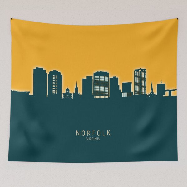 Item preview, Norfolk Virginia Skyline designed and sold by ArtPrints.