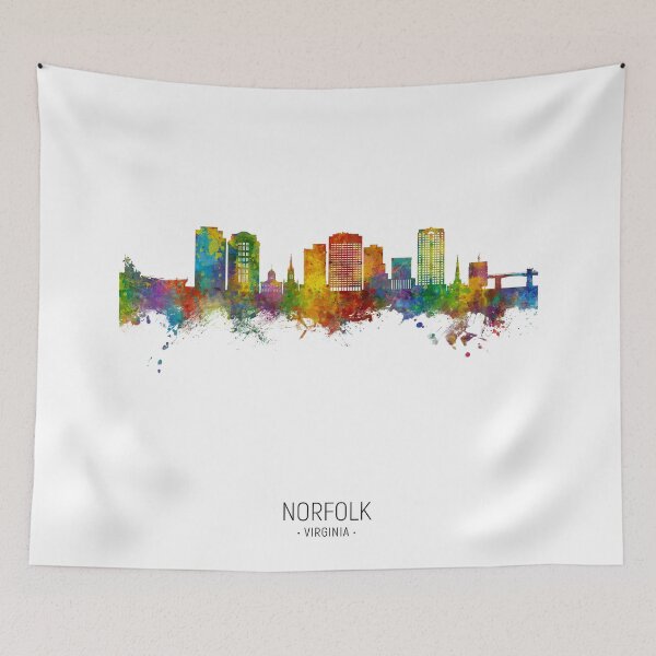 Item preview, Norfolk Virginia Skyline designed and sold by ArtPrints.