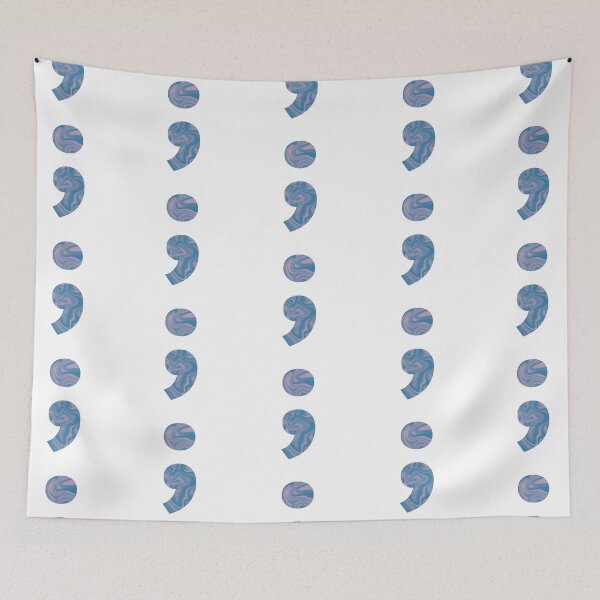 Item preview, Pink Halftone Marble Semicolon designed and sold by bynole.