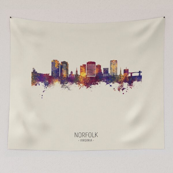 Item preview, Norfolk Virginia Skyline designed and sold by ArtPrints.