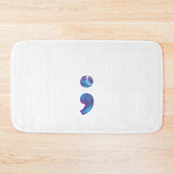 Item preview, Watercolor Marble Semicolon designed and sold by bynole.