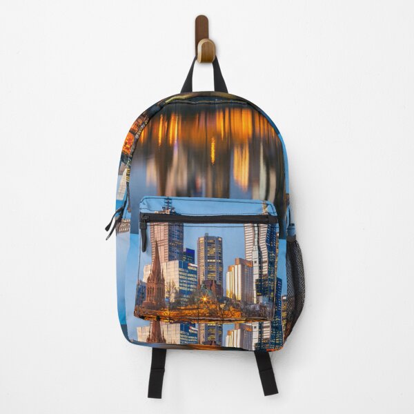 Item preview, Blue Hour Melbourne Cityscape at Sunset designed and sold by ea-photos.