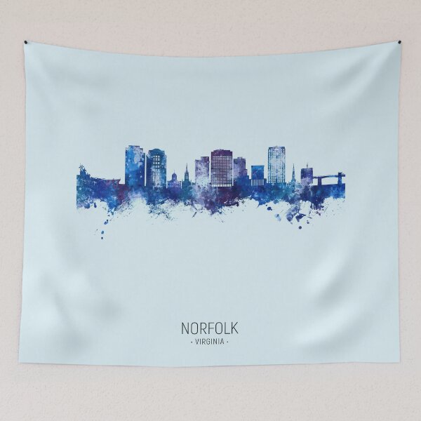 Item preview, Norfolk Virginia Skyline designed and sold by ArtPrints.