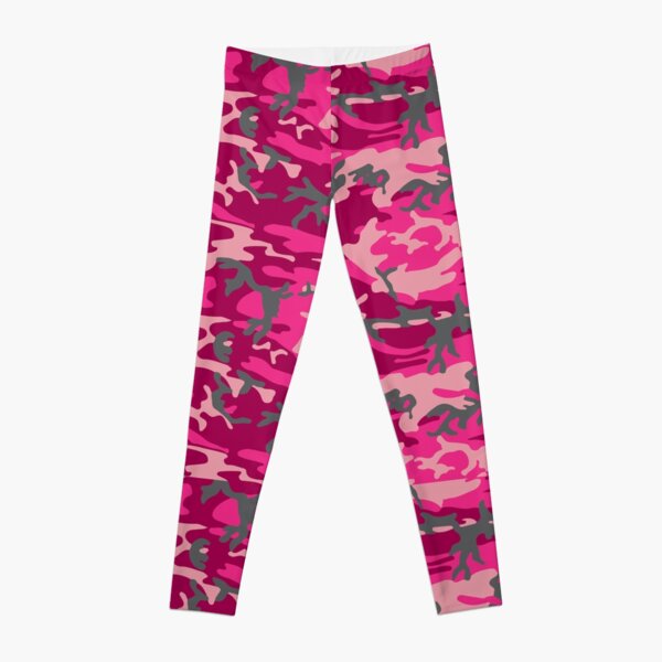 Pink Camouflage Pattern Leggings
