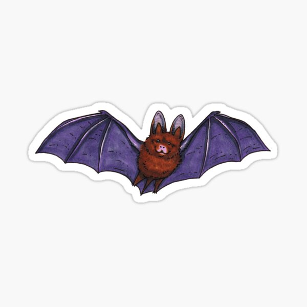 Flying Cute Bat Sticker