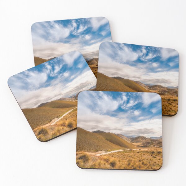 Item preview, Golden light at a New Zealand Desert Mountain Pass designed and sold by Danielasphotos.