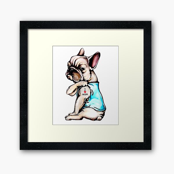 Item preview, I love mom French bulldog gift for dogs lovers owners designed and sold by Ashan17.