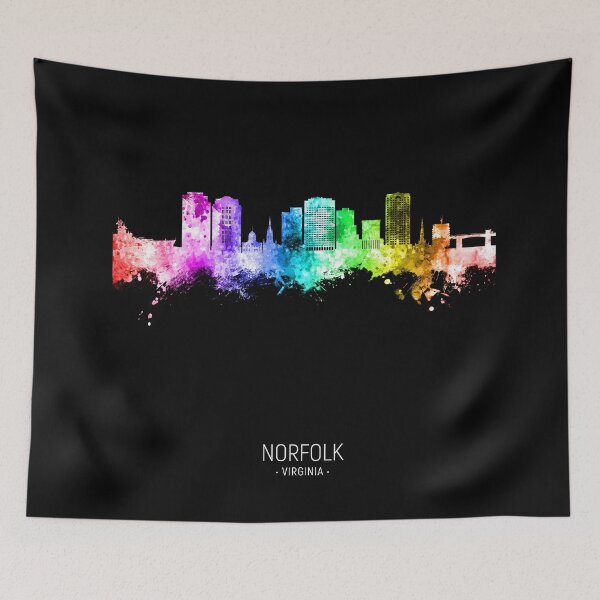 Item preview, Norfolk Virginia Skyline designed and sold by ArtPrints.
