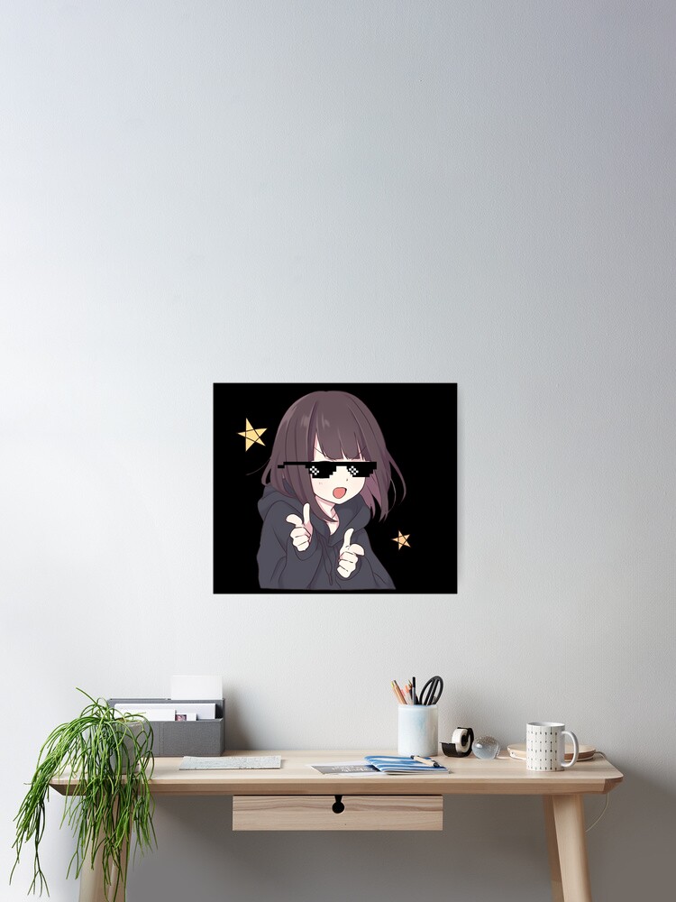 Anime Menhera chan sad why Postcard for Sale by uisch