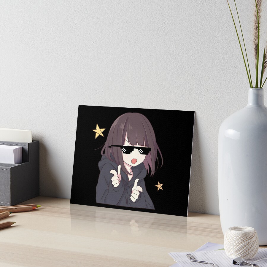 Anime Menhera chan sad why Photographic Print for Sale by uisch