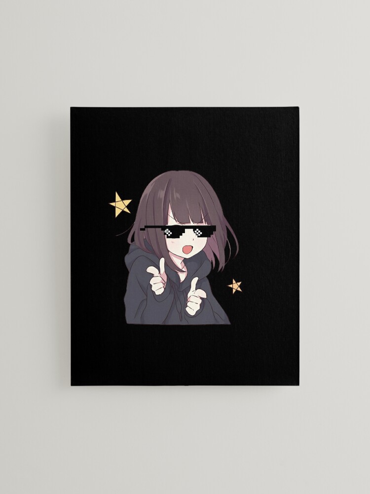 Menhera chan peeker - Peeking anime girl Poster for Sale by giftycat