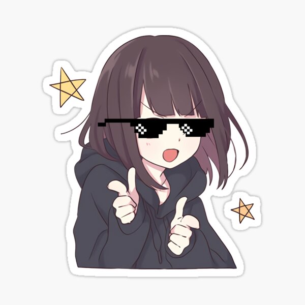 Menhera chan anime  Sticker for Sale by uisch