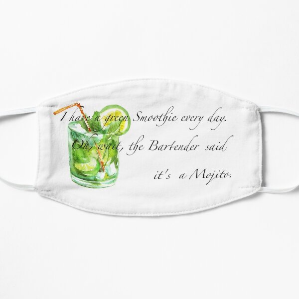 Masques En Tissu Sur Le Theme Mojito Redbubble