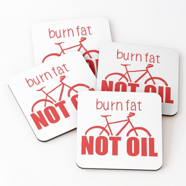 Item preview, Burn fat not oil for cyclists designed and sold by -Holy-Chicken-.