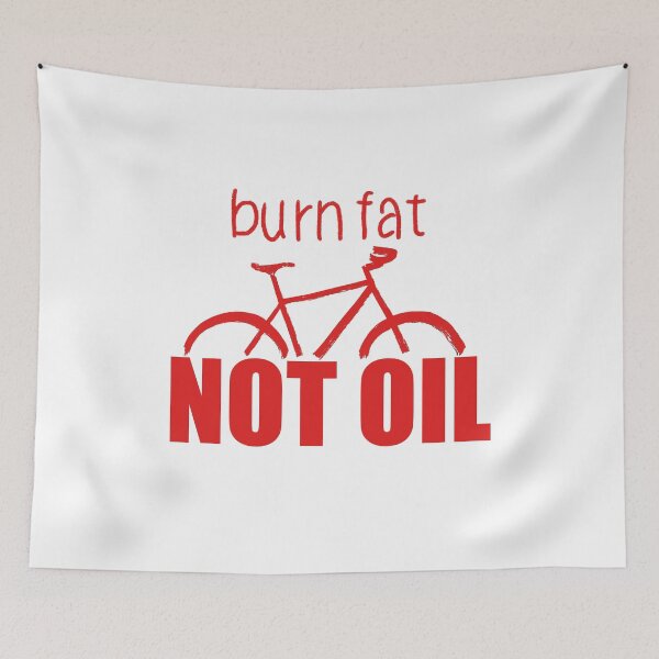 Item preview, Burn fat not oil for cyclists designed and sold by -Holy-Chicken-.