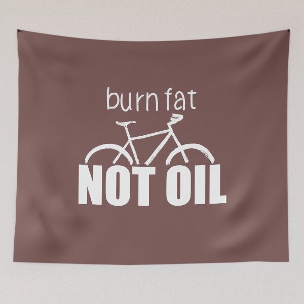 Item preview, Burn fat not oil for cyclists designed and sold by -Holy-Chicken-.