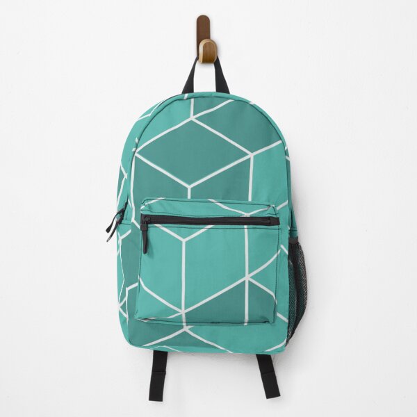 Item preview, Teal Cubes Pattern designed and sold by Doodlehub.