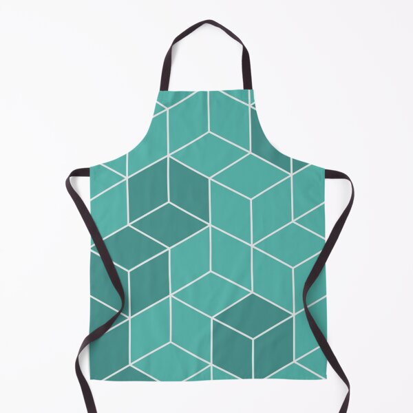 Item preview, Teal Cubes Pattern designed and sold by Doodlehub.