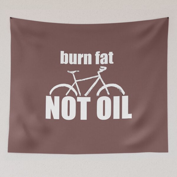 Item preview, Burn fat not oil for cyclists designed and sold by -Holy-Chicken-.