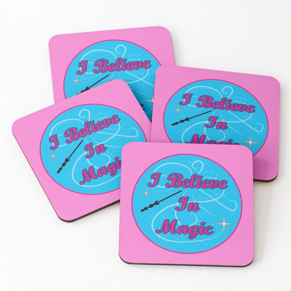 Item preview, I Believe in Magic (Blue and Pink) designed and sold by foxandtigersden.