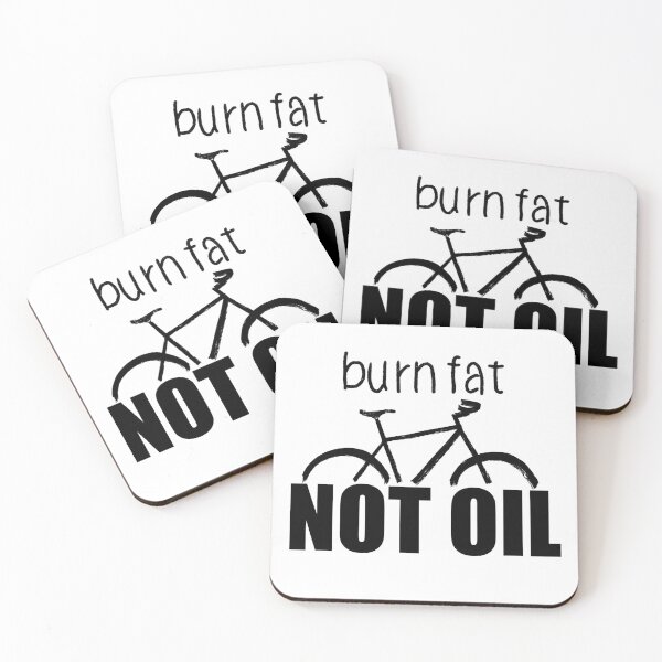 Item preview, Burn fat not oil for cyclists designed and sold by -Holy-Chicken-.